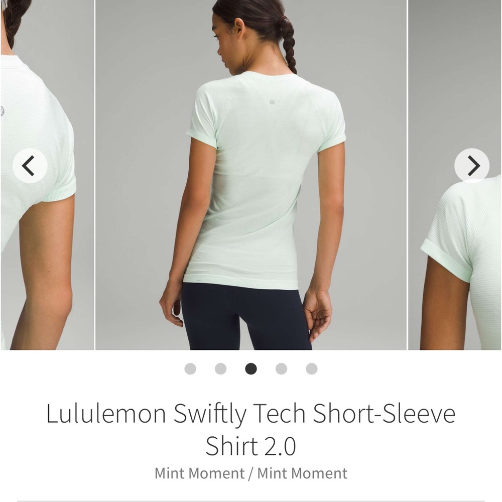 lululemon swiftly tech 2.0 mint size 6